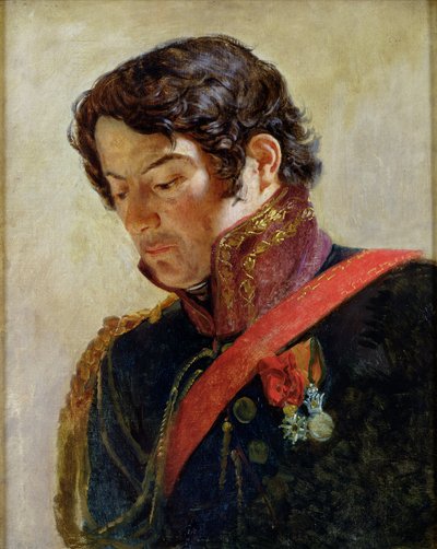 Studie voor een portret van Baron Dominique Larrey (1766-1843) door Paulin Jean Baptiste Guerin